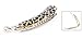 uxcell Lady Plastic Black Leopard Pattern Banana Hair Barrette Beige
