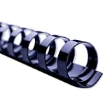 GBC CombBind Binding Spines, 1-Inch Spine Diameter, Black, 200 Sheet Capacity, 50 Pieces Per Box (15233)