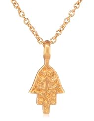 Satya Jewelry "Gilded Protection" 24K Yellow Gold Pendant Necklace