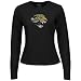 Reebok Jacksonville Jaguars Ladies Black Logo Premier Too Long Sleeve T-shirt