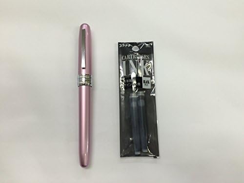Platinum Pen 【Plaisir Fountain Pen Pink with 2 cartridge inks】 - Fine