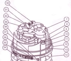PENTAIR FILTER GRID ASSY, COMPLETE - FNS36 - 195813 | Fiberglass