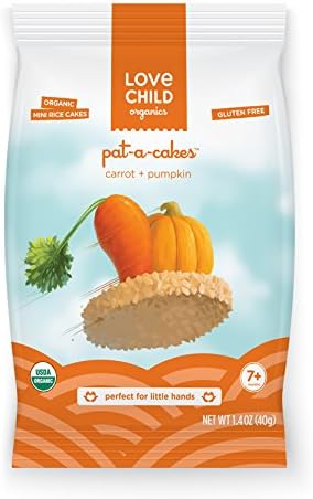 Love Child Organics Pat-a-Cakes - Carrot & Pumpkin - 1.41 oz