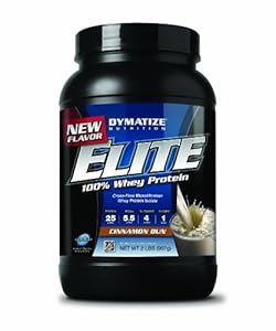 Dymatize Nutrition Elite Whey Shake, Cinnamon Bun, 2 Pound