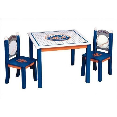 Guidecraft MLB New York Mets Table and Chair Set