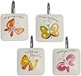 Kathy Davis Flutterby Shower Curtain Hooks, Resin