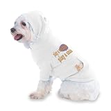 41TFmxqPMmL. SL160  play a real instrument! Play a ukulele Hooded (Hoody) T Shirt with pocket for your Dog or Cat Large White
