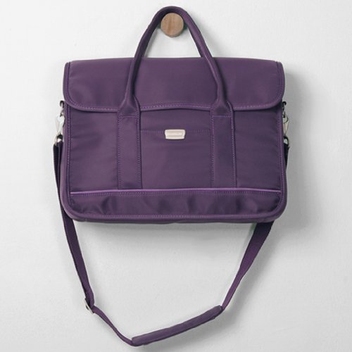 miim Women's Briefcase (Violet) for Apple 13-Inch Macbook Pro, Free Gift Pouch Fast Shipping