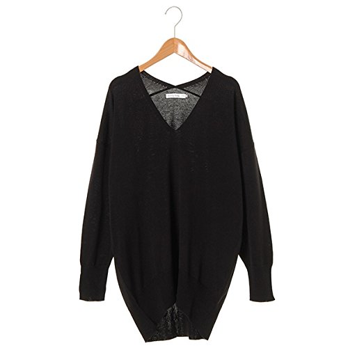 セブンデイズサンデイ（レディース）（SEVENDAYS SUNDAY） 12G Vネックニットプルオーバーチュニック