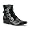 Mens Ankle Boot Skull Buckles GOTH style Black Size: 8