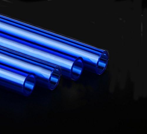 LENX Hardline PETG Tubing 3/8" ID, 1/2" OD(10X14mm) Water Cooling Tubing Hose For PC CPU CO2 Laser Computer Water Cooling System 20" Length 4 PACK(Blue)