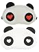 Jenna WH Red Heart Panda Sleeping Eye Mask White,Free size (Pack of 2) RS.399.00