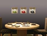 3D Wall Niche Removable Wall Decals: Teapots
