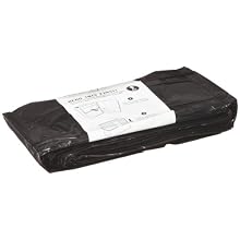 Janibell Polyethylene Biodegradable 2 Gallon Waste Can Liner, Flat Seal, for PRIVÉ Napkin Disposal System, Black, 0.39 Mil, 9.84" x 8.66" x 3.94" (10 Cases of 200)