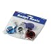 Office Products : Translucent Retractable ID Card Reel, 30" Extension, Assorted Colors, 4