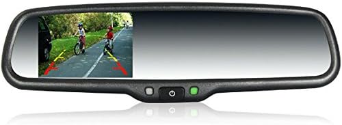 COOLINT CM-35LA Dual Video Input 3.5 Inch TFT-LCD Auto Brightness Adjust Car Rear Mirror Monitor Car Backup Camera Video for Ford Jeep Nissan Toyota Mazda Lexus Chevrolet Buick Vehicle etc.