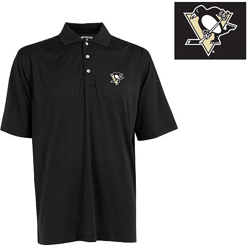 Antigua Pittsburgh Penguins Power Play Polo Shirt Large