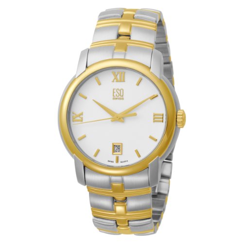 ESQ by Movado Women's 7301346 Muse Two-Tone White Dial Watch