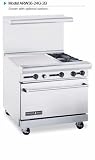 36 Gas Restaurant Range 2 Burner W/ 24 Griddle & 32 Oven ARW36-24G-2B