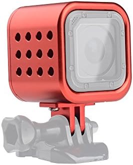 Kahca Durable CNC Aluminium alloy Metal Protective Housing Case Frame for GoPro Hero4 Session-Red