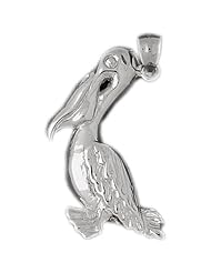Clevereves 14K White Gold Pendant Bird Themed 8.7 - Gram(s)