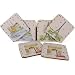 Paris Souvenir French design boxed set of 6 hardboard and cork coasters
