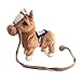 YMCtoys My First Pony, Pet Walking Horse Leash Remote Controlled Plush Toys with Music