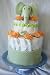 Green Elephant Cake ~ Diaper Cake