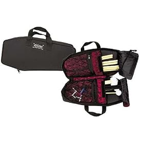 Coffin Case BB-100 Drum Stick Bag, Black Exterior with Red Interior by 