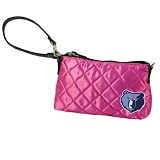 NBA Memphis Grizzlies Pink Quilted Wristlet