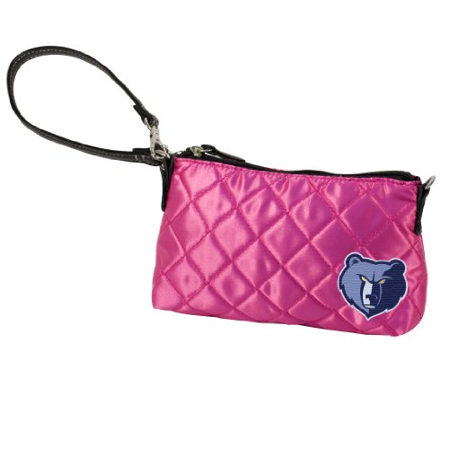 NBA Memphis Grizzlies Pink Quilted Wristlet