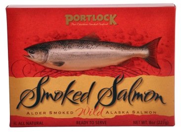 New! Alaska Smoked Salmon Gift - Red 8 oz. by Port Chatham Smoked Seafood