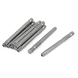 uxcell　トルクスドライバービット　T30タイプ　磁気ビット　ドライバービット　１０個入り　グレー