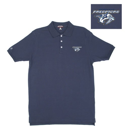 Antigua Nashville Predators Classic Pique Polo - Predators Navy Small