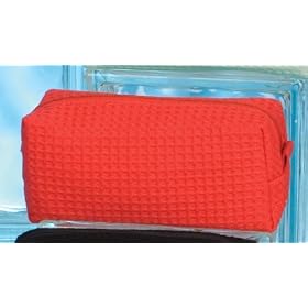 Cotton Waffle Cosmetic/Travel Bag