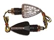 Universal Motorcycle Short Stalk Carbon Fiber LED Turn Signal for Honda CBR Yamaha R6 R1 Kawasaki ZX6 ZX10 Suzuki GSXR Harley Davidson