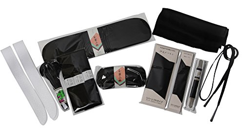 【和装】喪服用 着付け小物13点セット (帯枕、前板、衿芯2本、着物ベルト、腰紐3本、伊達締めベルト、腰紐ベルト、帯揚げ、帯締め、止金)