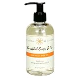 Beautiful Soap & Co. Liquid Soap, Mango Poppy, 8 oz (237 ml) (Pack of 3)