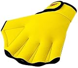 Speedo Aqua Fit Training Swim Gloves (Large, UV Yellow)