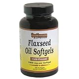 Optimum Nutrition Cold-Pressed Flaxseed Oil Softgels, 1000 mg, 100-Count Bottles (Pack of 4)