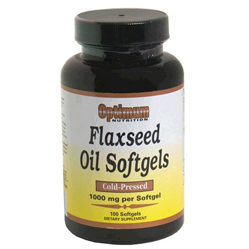 Optimum Nutrition Cold-Pressed Flaxseed Oil Softgels, 1000 mg, 100-Count Bottles (Pack of... by Optimum Nutrition