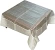 ShalinCraft Square Tablecloth in Tissue Silk Handmade Home Decor from India (btc065)