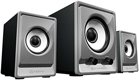 Audiobox A100-U High Performance Bass USB-Powered 2.1 Audio Speaker Grey