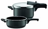 Silit 7590414 Sicomatic T-Plus Schnellkochtopf Duo 4,5 und 3 Liter anthrazit