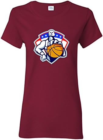Infinity Women's Basketball Power Player Graphic Great Gifts Novelty Short Sleeve T-Shirt - 2X-Large - Cardinal Red