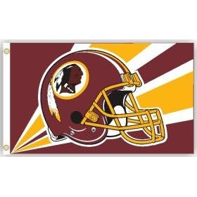 3x5 NFL Football Helmet Flag Washington Redskins: Sports &amp; Outdoors