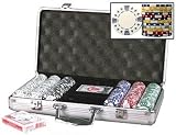 300 11.5 gram Clay Composite Card Suited Casino Poker Chips Set