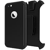 Seidio OBEX Waterproof Case and Removable Belt-Clip Holster Combo for the iPhone 6 Plus/6s Plus [Drop Proof] - Retail Packaging -Black/Gray