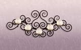 Wrought Iron 5 Wall Candleholder