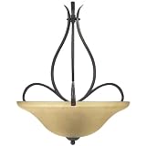 Globe Senneville Pendant, Dark Coffee with Amber Globe #6085601